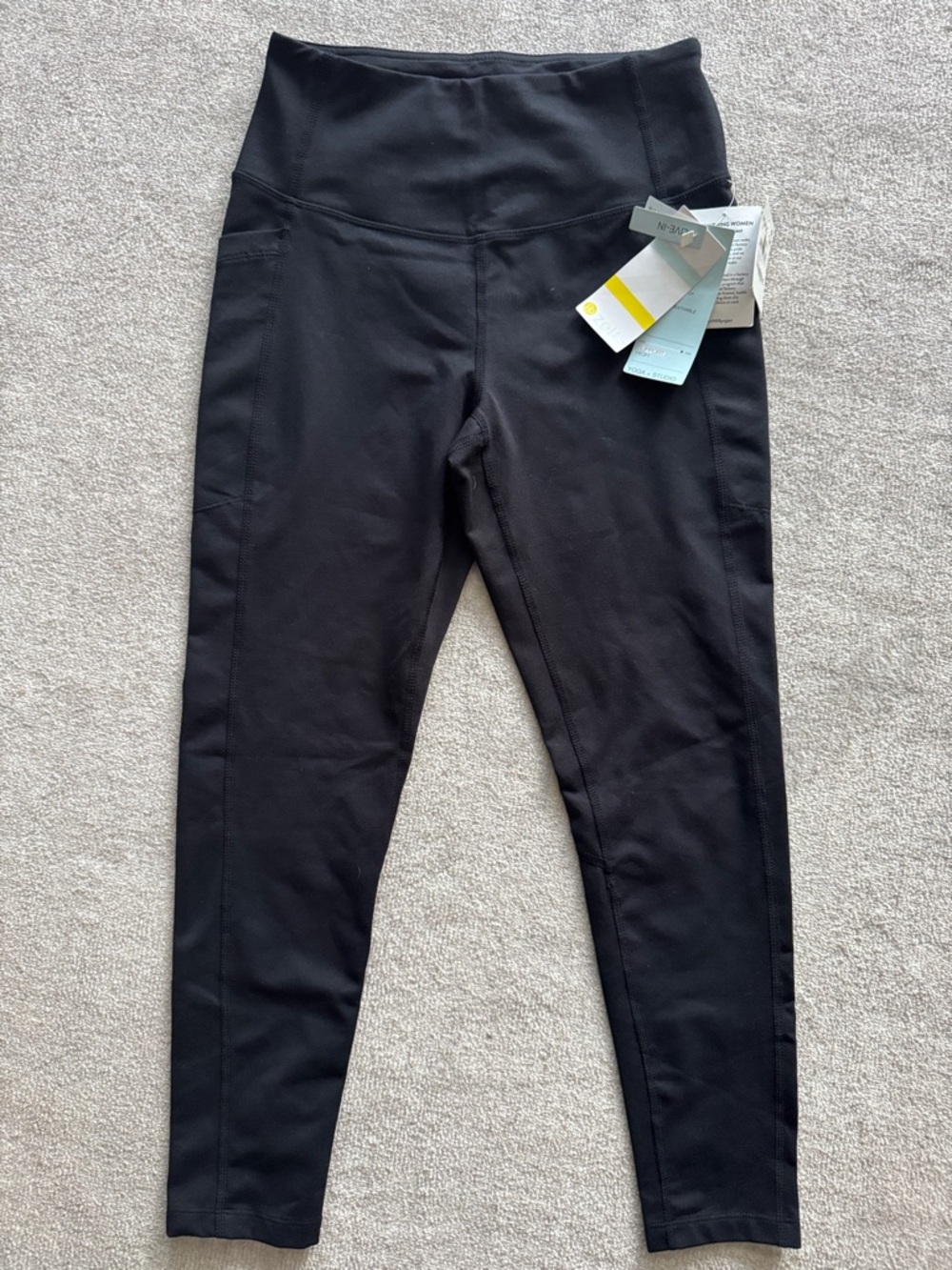Zella Black High-Rise Side Pocket Leggings for Women